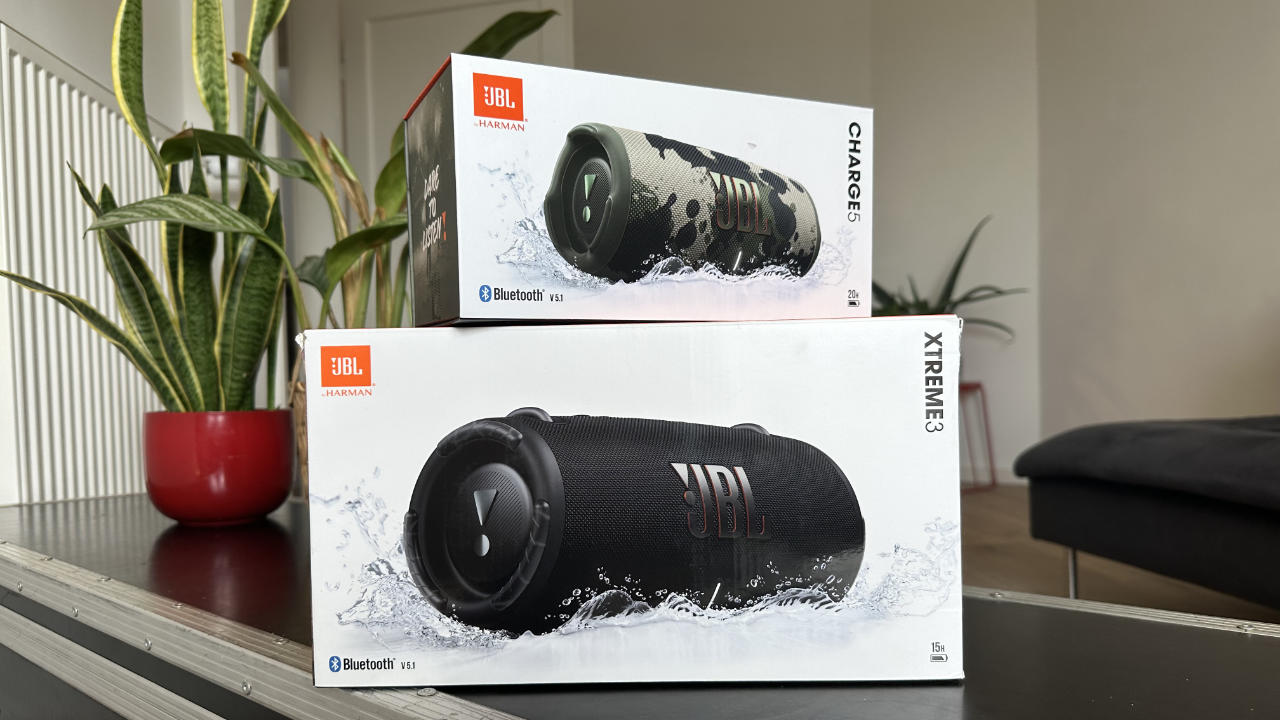 Verpackungen JBL Charge 5 & JBL Xtreme 3